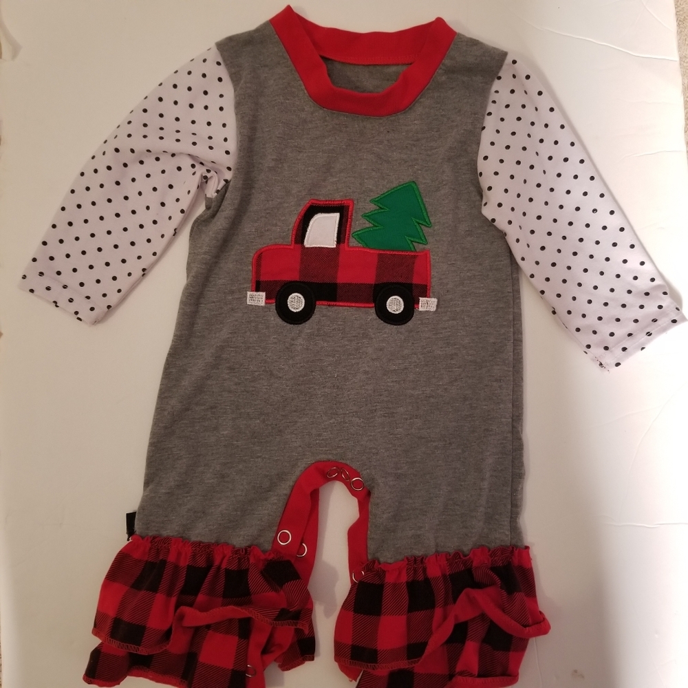 Christmas outfit little girl 3-6 months